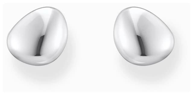 THOMAS SABO Silver Rounded Organic Shape Stud Earrings