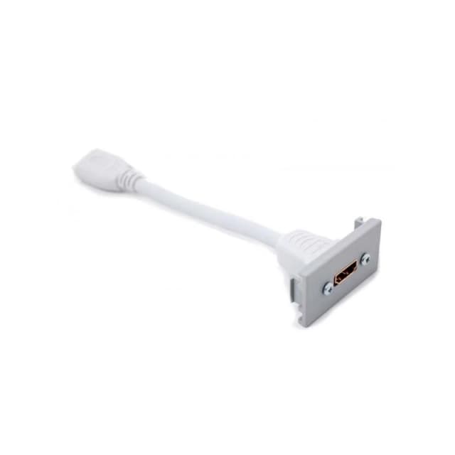 FDL HDMI EUROMOD 50 x 25mm SKT TO HDMI SKT ON FLY LEAD - WHITE