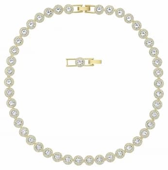 Swarovski Angelic |Gold Tone Plated White Necklace Jewellery