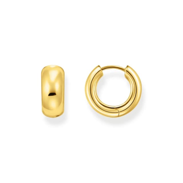 THOMAS SABO Gold Plated Small Chunky Hoop Earrings