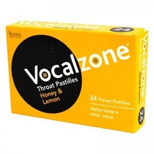Vocalzone 24 Pastilles Honey & Lemon Flavour