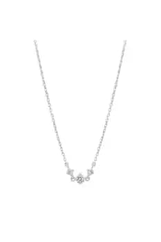 Sterling Silver 925 Solitaire Row Necklace