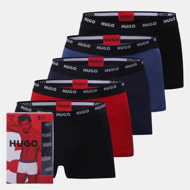 Hugo 5 Pack of Trunks Multi Colour male S