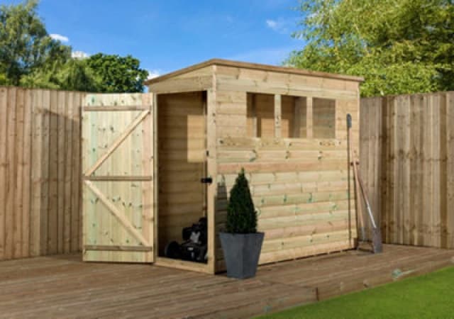 Empire Sheds Empire 2600 Pent 6X3 Pressure Treated Tongue And Groove Wooden Garden Shed Door Left Side Panel (6' X 3' / 6ft X 3ft) (6X3)