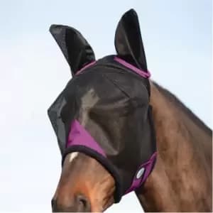 Weatherbeeta Comfitec Durable Mesh Mask with Ears & Nose - Black