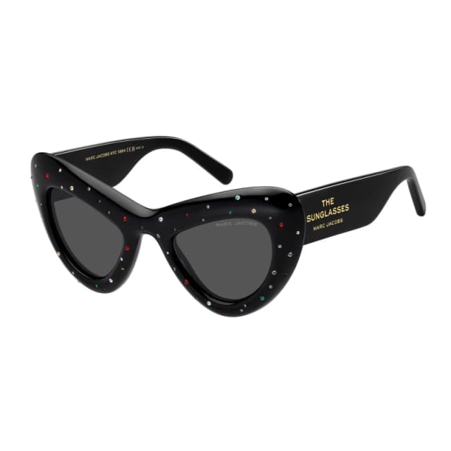 Marc Jacobs Womens Cat Eye Round Sunglasses Black female 48 cm