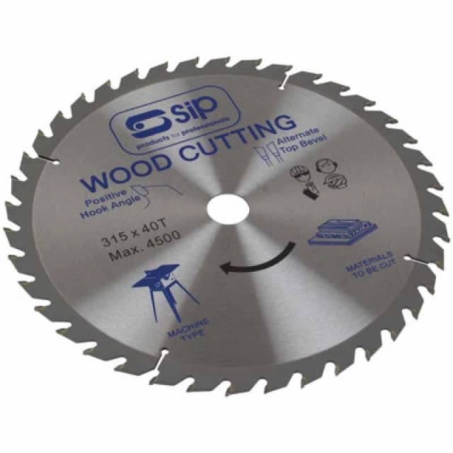 Sip 315mm X 30mm Tct 40T Circular Saw Blade