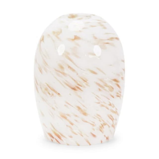 ValueLights India Confetti Glass with Gold Fitting Easy Fit Lamp Shade White
