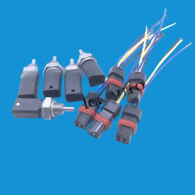 5 x Engine Coolant Temperature Sensor+Connector for Logan Clio Kangoo Twingo 7700101968 Liquid Temperature Cooling Probe