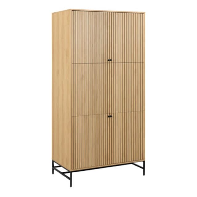 Furniture To Go Albany Wardrobe 4 Doors In Black/oak