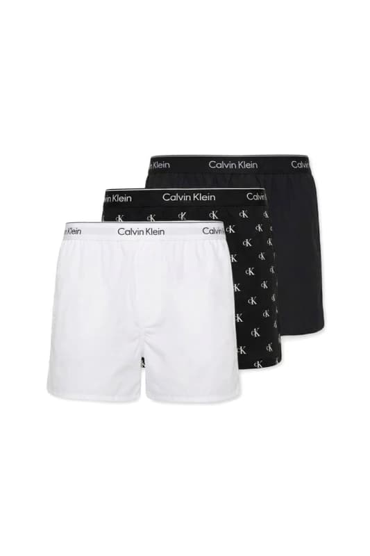 Calvin Klein Mens Boxer Slim 3Pk Diamond Logo Multi Size: Small Multicolor Male S