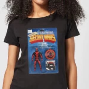 Marvel Deadpool Secret Wars Action Figure Womens T-Shirt - Black