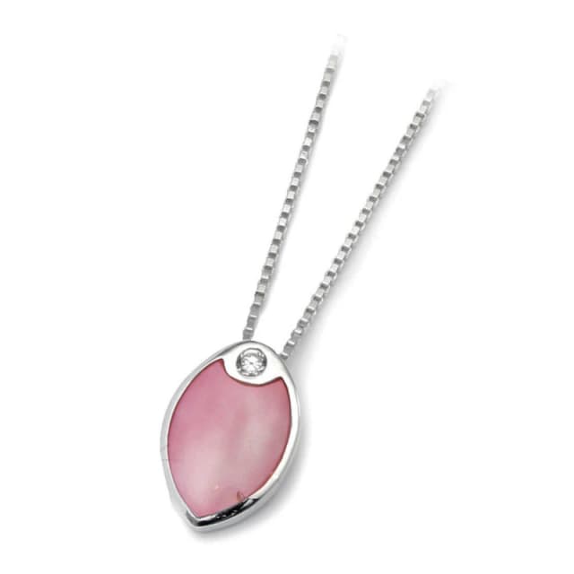 Espree Espree Sterling Silver Mother of Pearl Pendant Pendant Necklaces one size Silver 41246411000