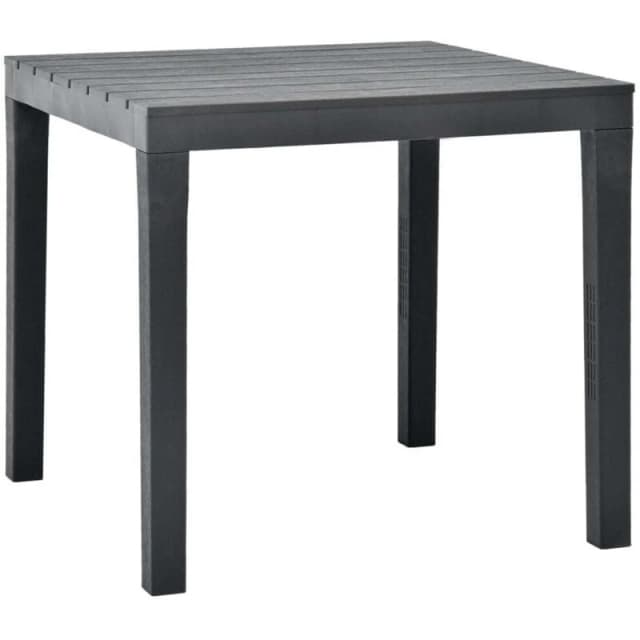 VIDAXL Garden Table Anthracite 78x78x72cm Plastic Vidaxl 8719883859675