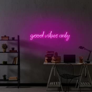 Good Vibes Only - Pink Pink Wall Lamp