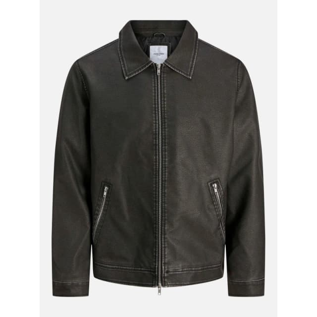 Jack and Jones Casablanca PU Jacket Mens Black male L