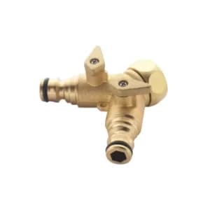 BWF14 3/4" 2-Way Brass Tap Connector