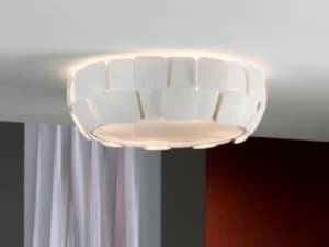 Quios 4 Light Flush Ceiling Light Matt white, E27