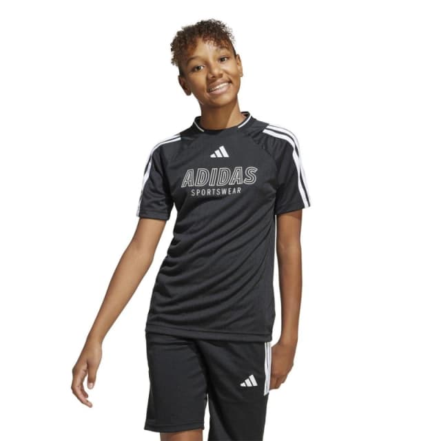 adidas House of Tiro T-Shirt Juniors Black/White male 7-8 Years