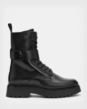 AllSaints Onyx Leather Boots