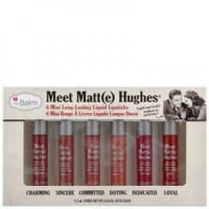 theBalm Cosmetics Lips Meet Matt(e) Hughes Mini Long-Lasting Liquid Lipsticks - 6 x 1.2ml
