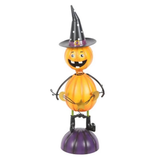 Something Different Something Different Metal Pumpkin Man Ornament in Orange Orange One Size Unisex 5063806897521