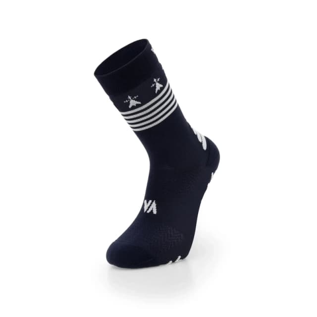 Football Socks Vertical Marin Breton Bleu Unisex 36/38