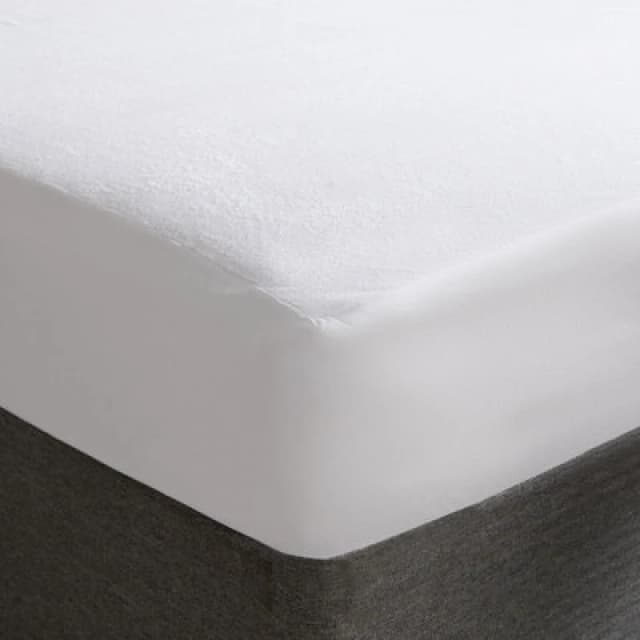 OHS OHS Waterproof Mattress Protector Terry Fleece Topper Elasticated Soft Fitted Sheet in White Size: Single Fitted White Single Fitted Unisex 5027