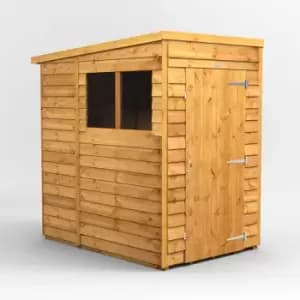 4x6 Power Overlap Pent Garden Shed