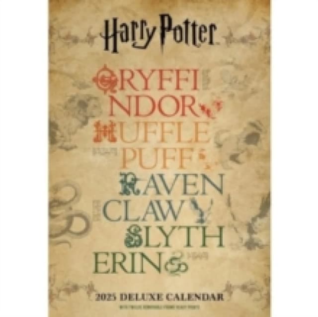 Harry Potter Month to View A3 Deluxe Calendar Official Product 2025 Calendar