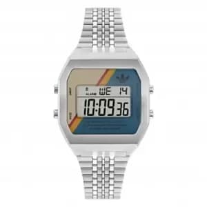 Unisex Digital Two Stainless Steel Watch AOST23556