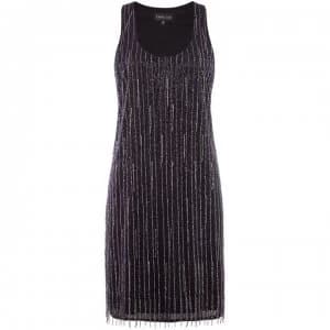 Label Lab Beaded Flapper Dress - Plum