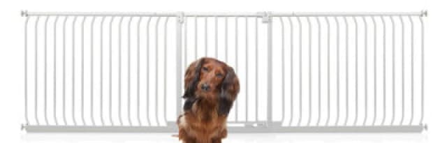 Bettacare Elite Pressure Dog Gate, 271Cm - 280Cm, Matt White, Pressure Fit Pet Gate For Dog And Puppy