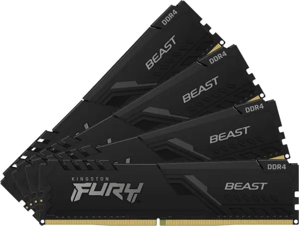 Kingston FURY Beast 32GB (4x8GB) 3600MHz DDR4 Memory Kit