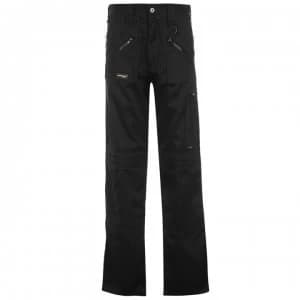 Dunlop Safety Zipper Trousers Mens - Black
