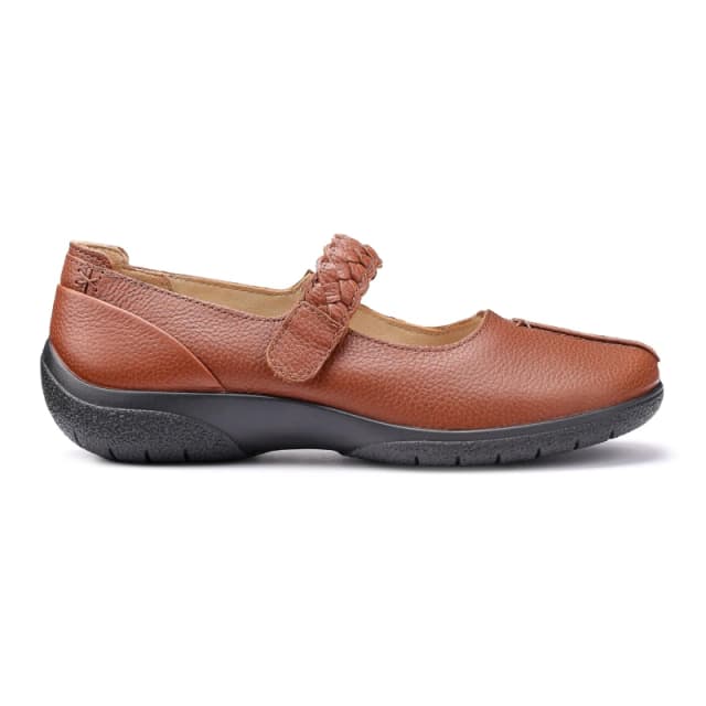 Hotter Wide Fit 'Shake II' Mary Janes Tan