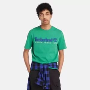 Timberland Est. 1973 Crew T-Shirt For Men In Green Green, Size M