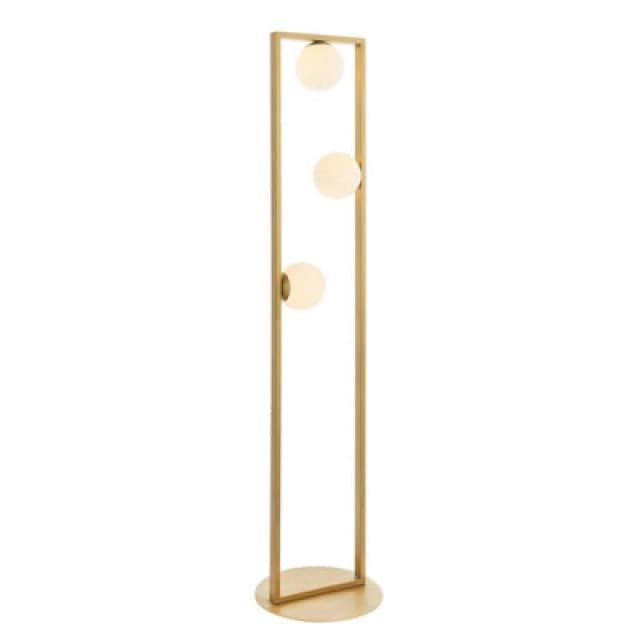 EDITE Theo 3-Light Floor Light in Brushed Gold Gold-Coloured ONE SIZE