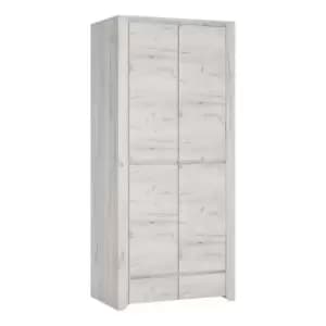 Angel 2 Door 2 Drawer Fitted Wardrobe In White Craft Oak Effect