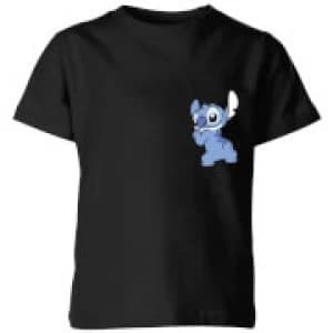Disney Stitch Backside Kids T-Shirt - Black - 11-12 Years