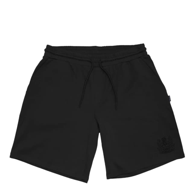 Aquascutum Mens Fleece Jogger Shorts Fleece Shorts Small Black 47115603350