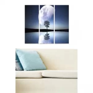 MDF1807743 Multicolor Decorative MDF Painting (3 Pieces)