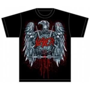 Slayer Ammunition Eagle Mens Black TShirt: Large