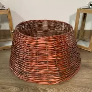 Samuel Alexander 58cm x 26cm Medium Willow Christmas Tree Skirt - Mahogany