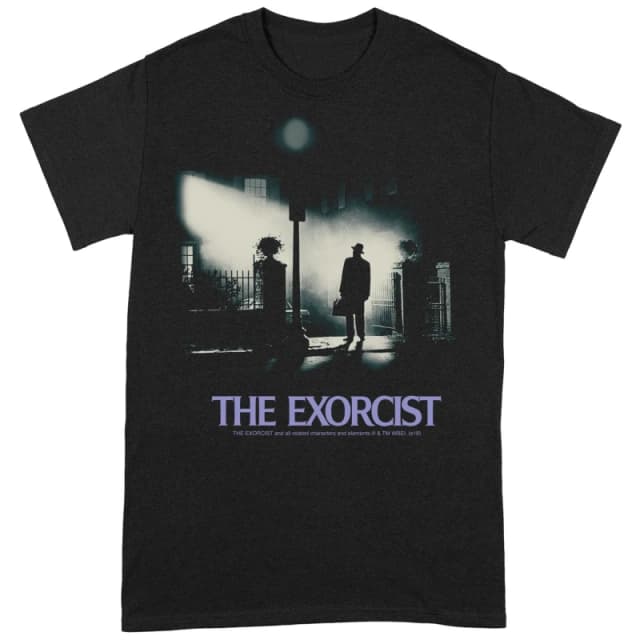 Exorcist The Movie Mens Poster T-Shirt in Black Size: Small Black Male S