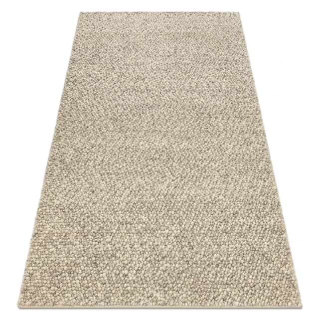 RugsX Wool Carpet Tahar 99005G Grey / Beige - Hand-Woven Loop, Uniform 160X240 Cm