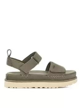 UGG Goldenstar Wedge Sandals - Moss Green, Size 3, Women