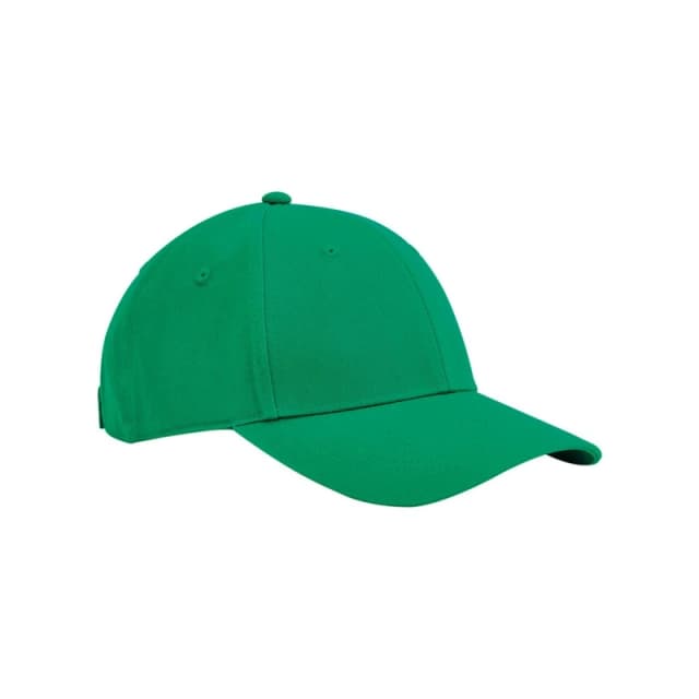 Beechfield Classic 6 Panel Cotton Cap in Green Green Unisex One Size