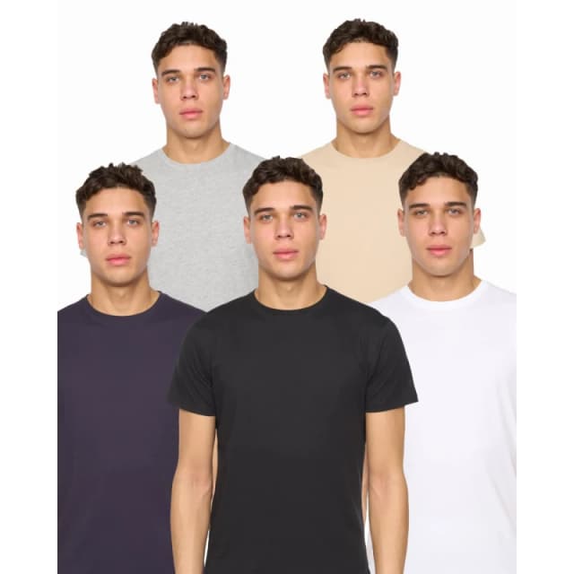 Duck and Cover Frankinz T-Shirt 5pk Assorted - M
