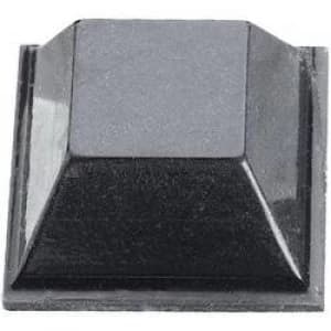 Foot self adhesive square Black L x W x H 12.7 x 12.7 x 5.8 mm